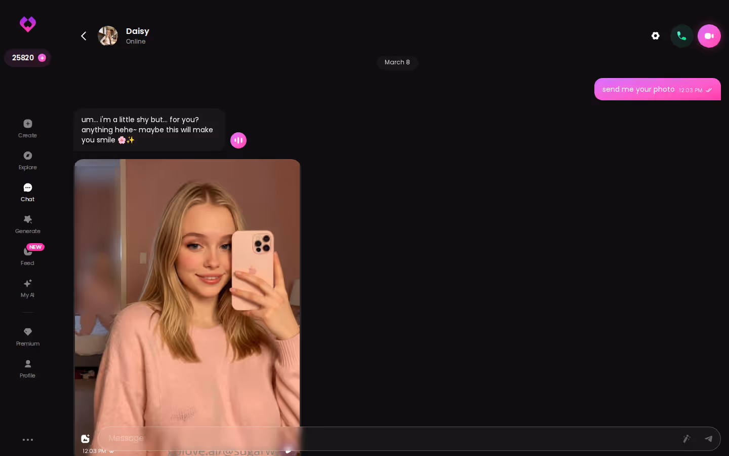 GoLove desktop chat showing a conversation that carries context across multiple turns